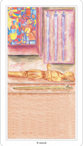 The Four of Swords tarot card meaning