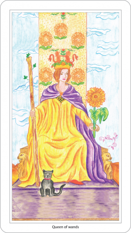 Queen of wands tarot card